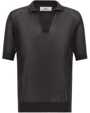 Rivvia Projects Polo 'Openwork' - Nero