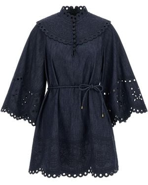 Zimmermann Kleid "Mahon" - Blau