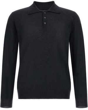 Zanone Polohemd Aus Kaschmir - Blau