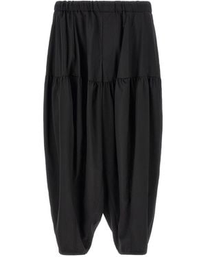 Comme des Garçons Barrel Leg Trousers - Black