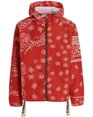 Khrisjoy 'windbreaker Bandana Hood' Jacket - Red