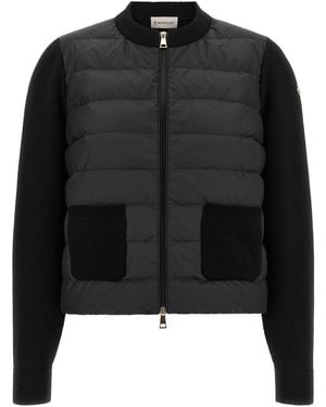 Moncler Padded Cardigan - Black