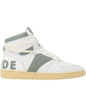 Rhude Rhecess Hi Top Trainers - White
