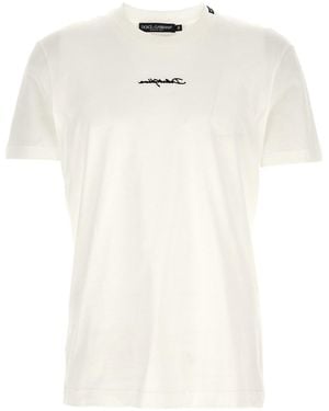 Dolce & Gabbana Logo Patch T-shirt - White