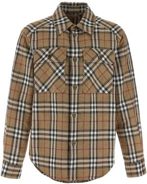 Burberry Shirt 'Oversized Check' - Grey