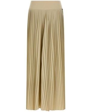 Goldbergh Pantaloni Palazzo Plissettati - Neutro