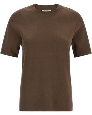 Entire studios Mercerized Cotton T-shirt - Brown