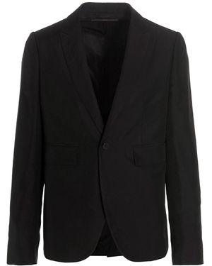 SAPIO 'jacquard' Blazer Jacket - Black