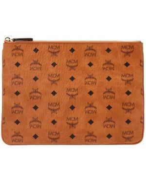 MCM Medium 'pouch' Shoulder Bag - Brown