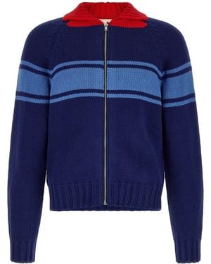 Marni Cardigan Mit Farbblock-Details - Blau