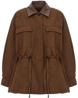 Max Mara Giaccone 'Platani' - Marrone