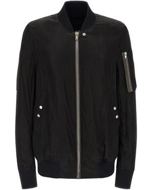 Rick Owens 'classic Flight' Bomber Jacket - Black