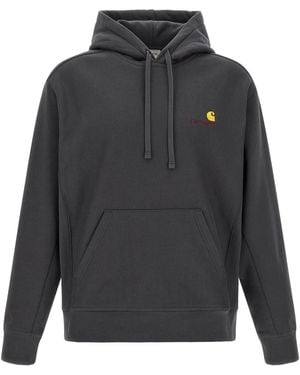 Carhartt 'american Script' Hoodie - Grey