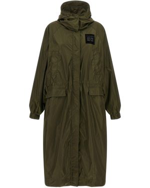 Ganni Nylon Parka - Green