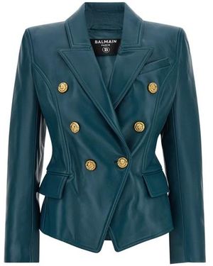 Balmain Blazer 'Testa Di Leone' - Blu