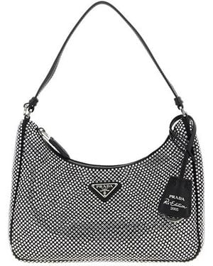 Prada Borsa A Spalla Re-Edition 2005' - Grigio
