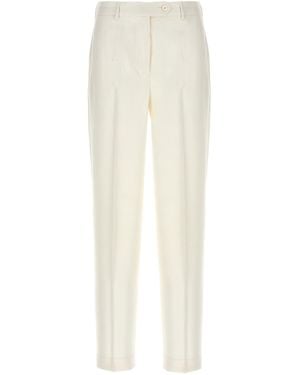 Kiton Cigarette Trousers - White