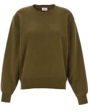 Saint Laurent Felpa 'Cassandre' - Verde