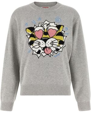 KENZO Pullover " Wild Tiger" - Grau