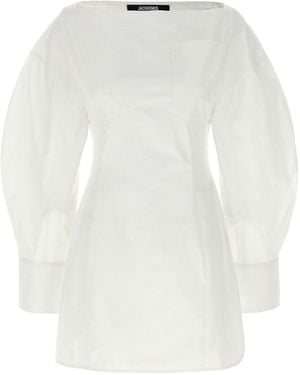 Jacquemus Mini Dress 'La Robe Chemise Casaco' - White