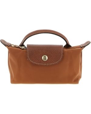 Longchamp Clutch "La Pliage Original" - Braun