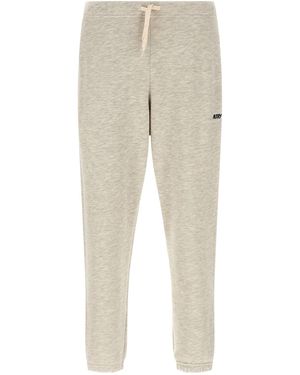 Autry Logo Embroidery Joggers - Natural