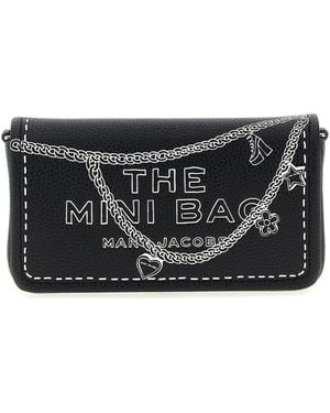 Marc Jacobs Umhängetasche "The Trompe L'oeil Leather Mini" - Grau
