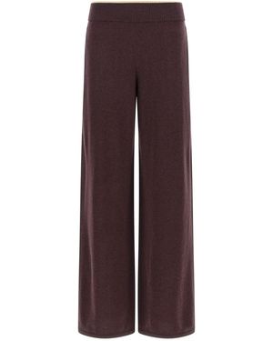Pinko Mélange Knit Trousers - Purple