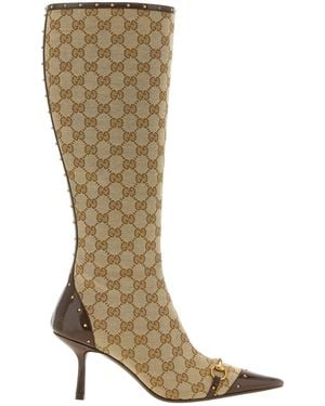 Gucci Savoy Knee-High Boot - Natural