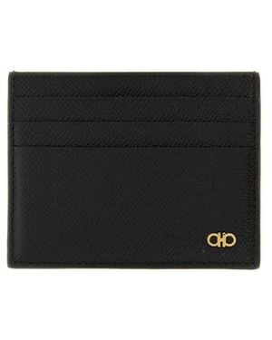 Ferragamo Portacarte 'Gancini' - Nero
