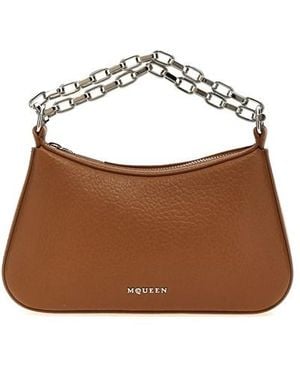 McQueen Borsa a mano ' T-bar Mini' - Marrone