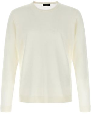Roberto Collina Pullover 'Girocollo' - Weiß