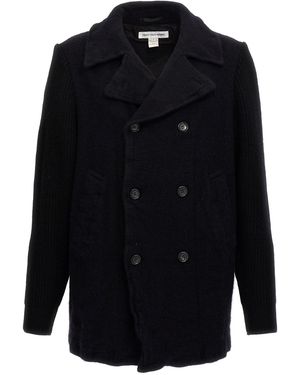 Comme des Garçons Double-breasted Wool Coat - Blue