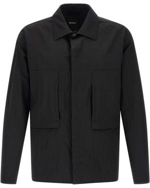 Laminar Shacket Rippled Effect - Black