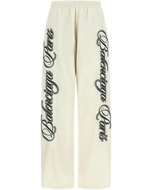 Balenciaga Cursive Reversible Trousers - White