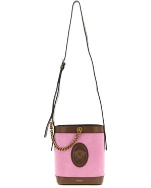 Versace Borsa 'Pivot' A Secchiello Mini - Rosso