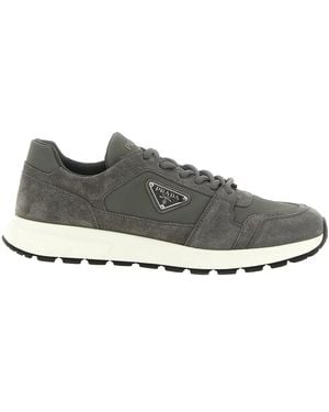 Prada Sneaker Prax' Suede Grigia - Grigio