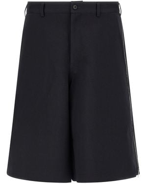 Comme des Garçons Zip Bermuda Shorts - Blue
