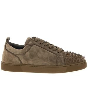 Christian Louboutin Sneakers "Louis Junior Spikes" - Braun