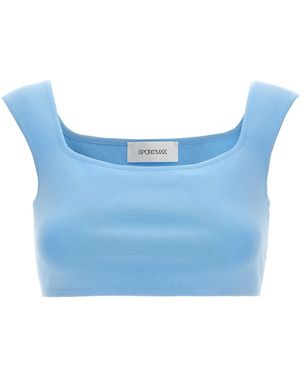Sportmax 'Fulmine†Top - Blue