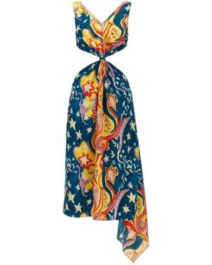 Marni 'no Vacancy Inn' Capsule High Summer Long Dress - White