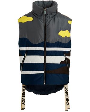 Khrisjoy Gilet 'Cactus Oversize' - Blu