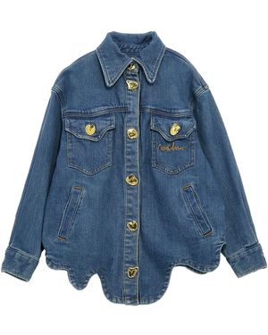 Moschino Button Detail Jacket - Blue