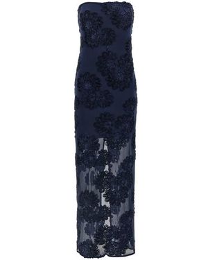 ROTATE BIRGER CHRISTENSEN Abito '3D Mesh Maxi' - Blu