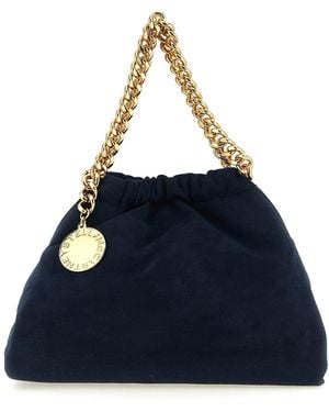Stella McCartney Crossbody Bag With-Tone Chain Detail - Blue