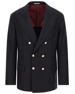 Brunello Cucinelli Blazer Doppiopetto - Nero
