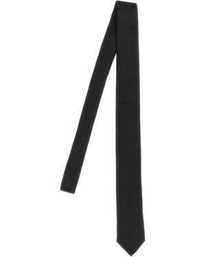 Dolce & Gabbana Jacquard Logo Tie - Black
