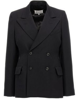Maison Margiela 'Double-Breasted' Blazer - Black
