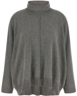 Alberta Ferretti Pullover Mit Zentralen Nähten - Grau