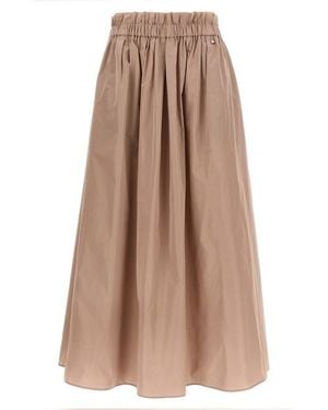 Herno Gonna New Techno Taffetà - Marrone